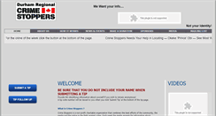 Desktop Screenshot of durhamregionalcrimestoppers.ca